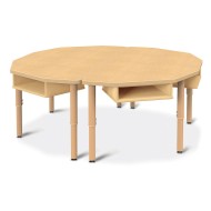 Jonti-Craft® Adjustable Height Trio Table with Storage