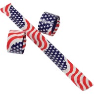 Patriotic Flag Style Slap Bracelet (Pack of 6)