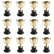 Mini Gold Cup Trophies (Pack of 12)