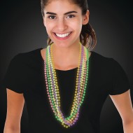 Glow In The Dark Mardi Gras Party Bead Necklace (Pack of 24)