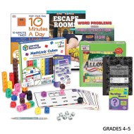 Math Family Engagement Take Home Bags - Discover Math Concepts & Project Based Learning, Grades 4-5