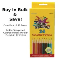 Color Splash!® Boxes of 24 Colored Pencils (Case of 96)