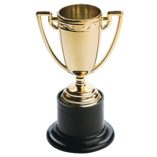 Buy Mini Gold Cup Trophies (Pack of 12) at S&S Worldwide