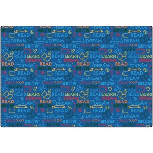 Carpets For Kids® Premium Collection Read to Dream Pattern Rug, 4ft x 6ft