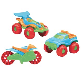 american plastic toys giant trucks 3 pack