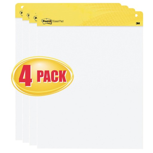 Buy Post-It® Easel Pad Plain, 25 X 30 (Pack of 4) at S&S Worldwide