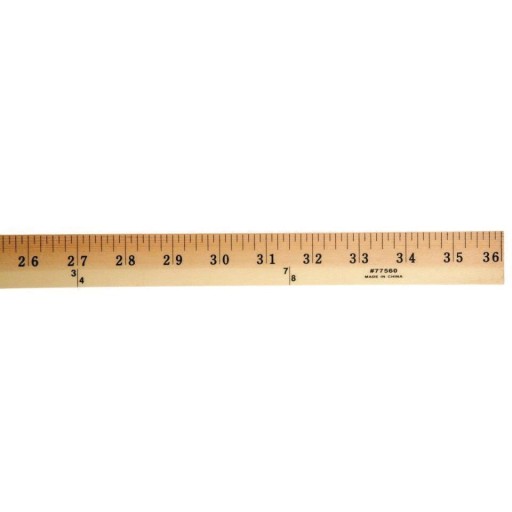Buy Natural Wood Meter/Yard Stick with Hole for Hanging at S&S