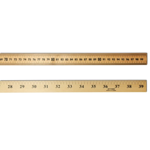 Buy Natural Wood Meter/Yard Stick with Hole for Hanging at S&S