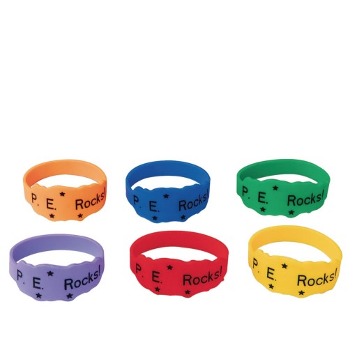 Buy P.E. Rocks Award Bracelets (Pack of 24) at S&S Worldwide