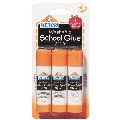 Buy Elmer's® Washable School Purple Glue Sticks (Pack of 3) at S&S Worldwide