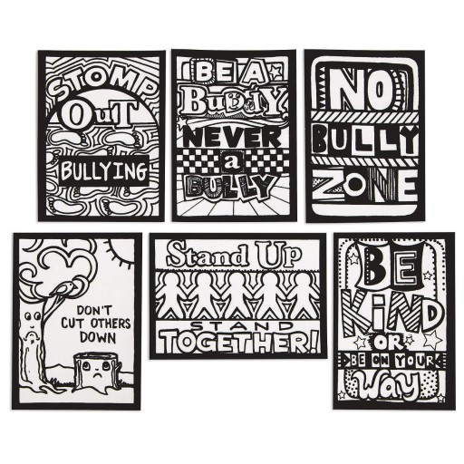 No Bullying Sign Black And White