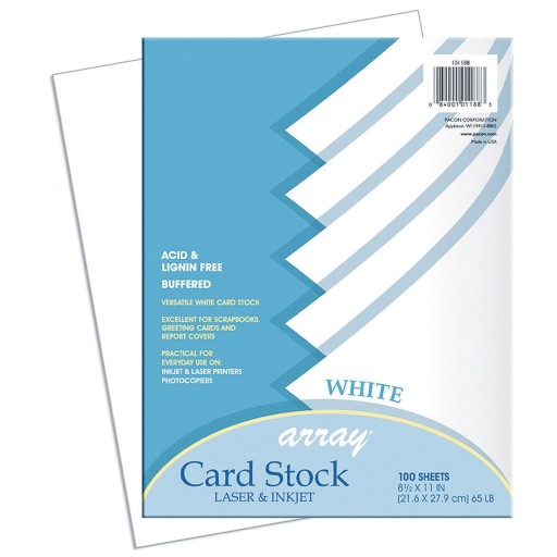 Buy Pacon® Array Card Stock - White (Pack of 100) at S&S Worldwide