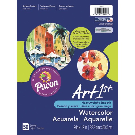 PACON - Art1st Watercolor Paper Sheet - 9 x 12