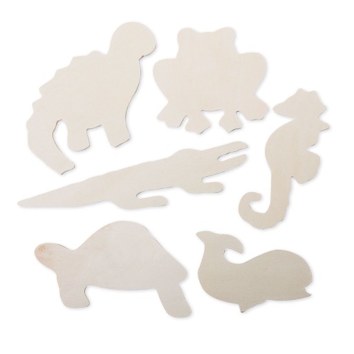 Buy Unfinished Wooden Cutouts, Animals (Pack of 36) at S&S Worldwide