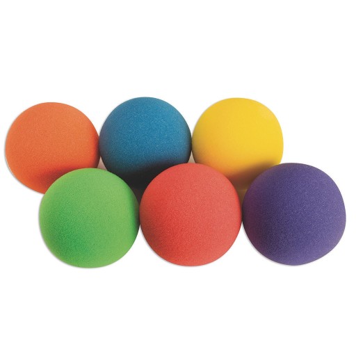 Buy Spectrum™ Light Foam Ball Set, 4 (Set of 6) at S&S Worldwide