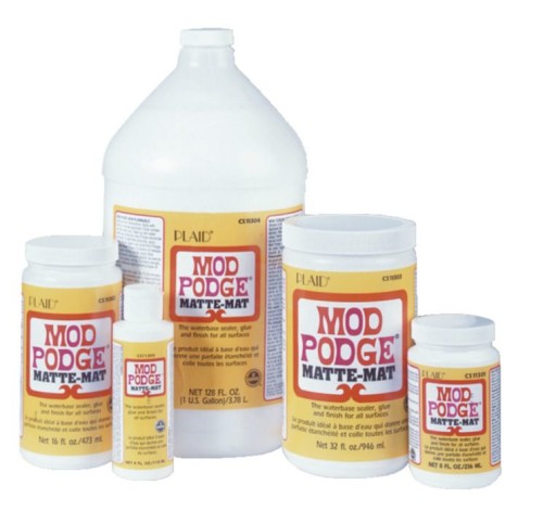 Mod Podge Waterbase Sealer Glue & Finish Matte 2 -Pack 2 OZ Each Bottle  [Made in USA Save-A-Puzzle Glue]