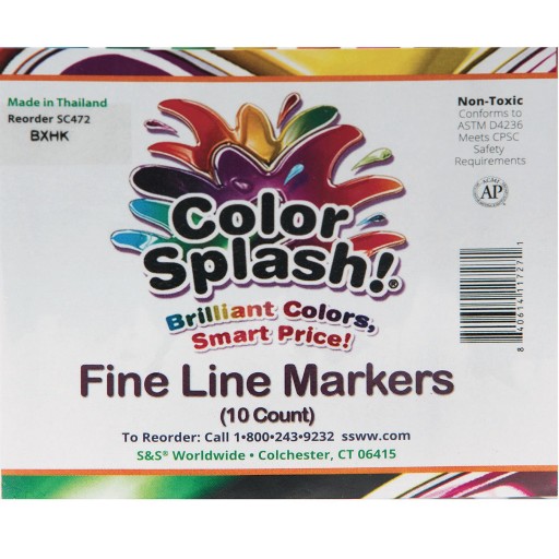 Buy Color Therapy™ Fine Tip Adult Coloring Markers (Set of 16) at S&S  Worldwide