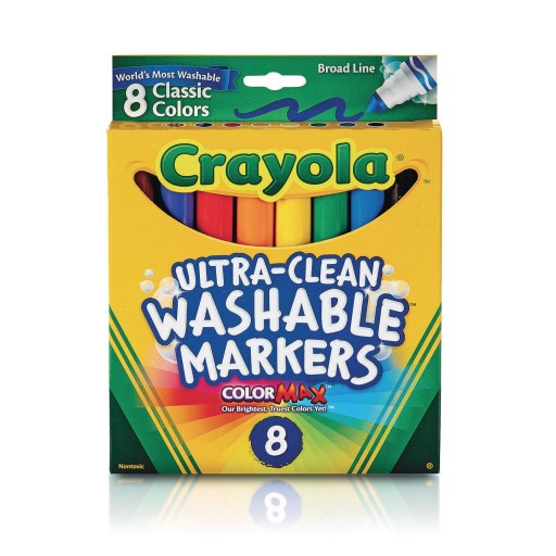 Buy Crayola® Washable Markers (Box of 8) at S&S Worldwide