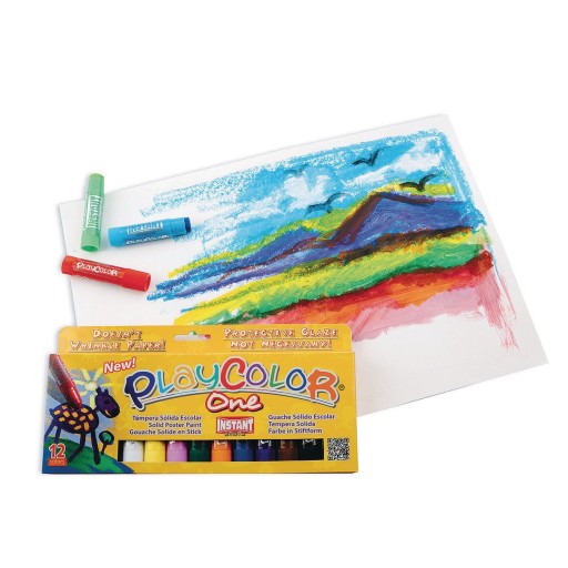 Buy Playcolor Solid Color Tempera Poster Paint Sticks (Set of 12) at S&S  Worldwide