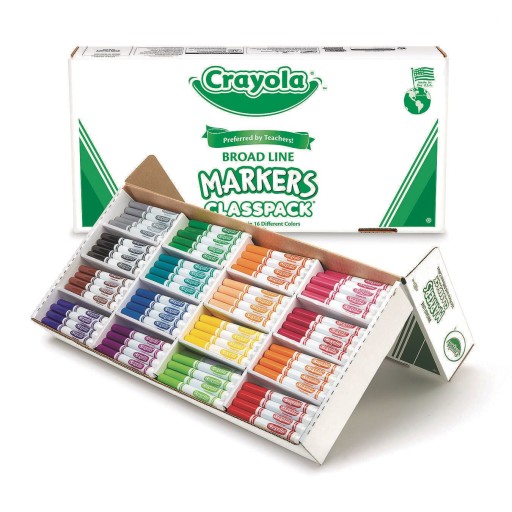 Buy Crayola® Classpack® Markers - 16 Colors, Regular Tip (Box of 256)