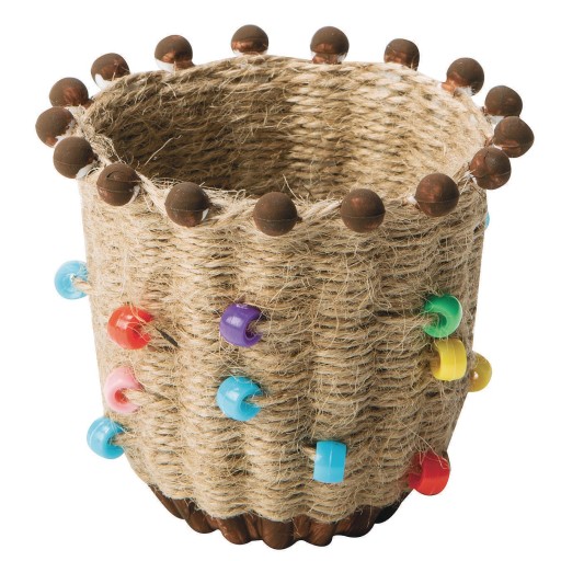 Buy Ancient Culture Jute Basket Craft Kit (Pack of 24) at S&S