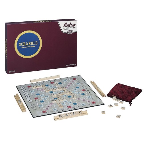 ab 10 Jahren DE-Ausgabe PIA55061 2-4 Spieler Scrabble Retro Brettspiel 