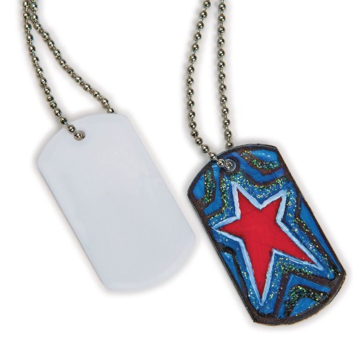 Buy Color-Me™ Dog Tag Necklaces (Pack of 50) at S&S Worldwide
