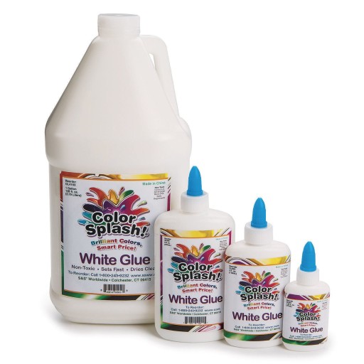 Color Splash White Glue Gallon - Washable and Safe for Kids