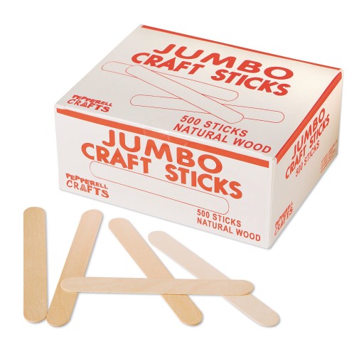 200 Craft Sticks 200 STEM Basics Jumbo Craft Sticks - School Spot