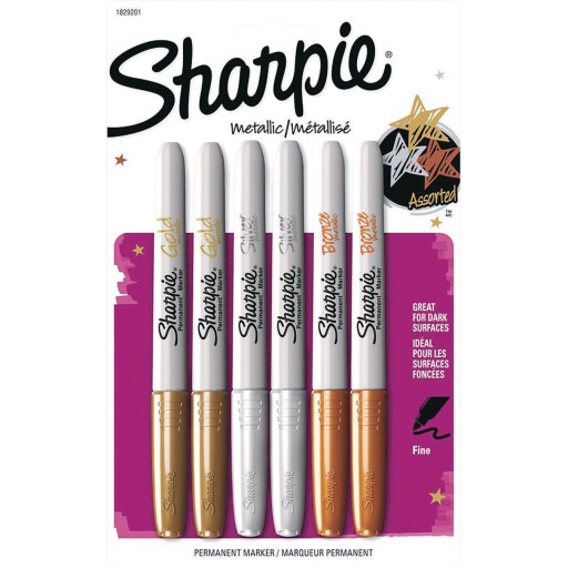 Buy Sharpie® Fine Tip Metallic Markers (Pack of 6) at S&S Worldwide
