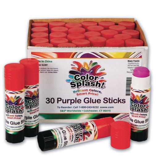(price/pack of 30)Color Splash! Glue Stick, Purple