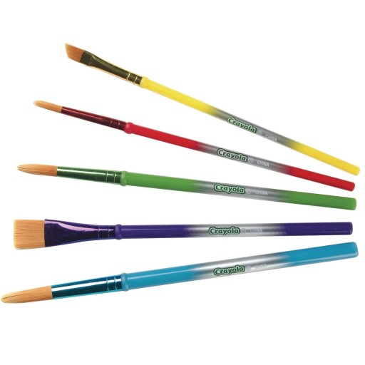 Pack of 4 Crayola Paint Assorted Brushes 4 ea 