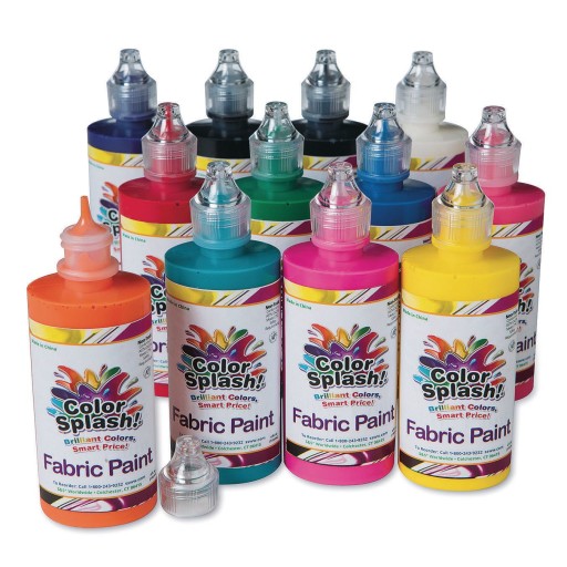 Tempera Paint 4Oz Assorted Colors-White/Black/Red/Blue/Yellow/Pink