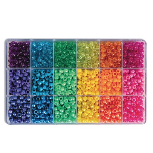 Buy Pony Bead Mix, Bright Colors at S&S Worldwide