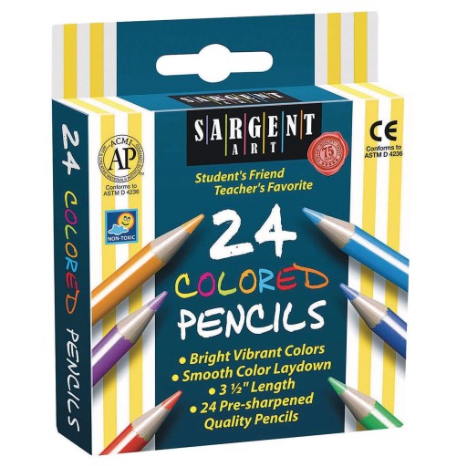 Buy Sargent Art® Half-Sized Coloring Pencils (Pack of 24) at S&S