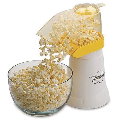 Presto Poplite White and Yellow Hot Air Popcorn Popper 
