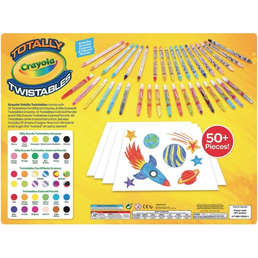 Crayola Twistables Colored Pencils, 50 Count