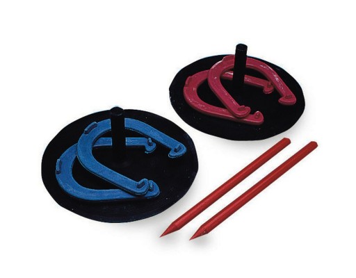  Rubber Horseshoes Game Set for Outdoor and Indoor