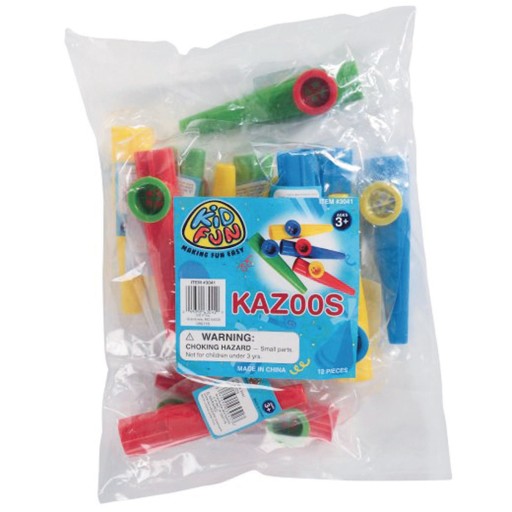 LovesTown Kids Kazoos, 18 Pcs Plastic Kazoo avec 20 Liban