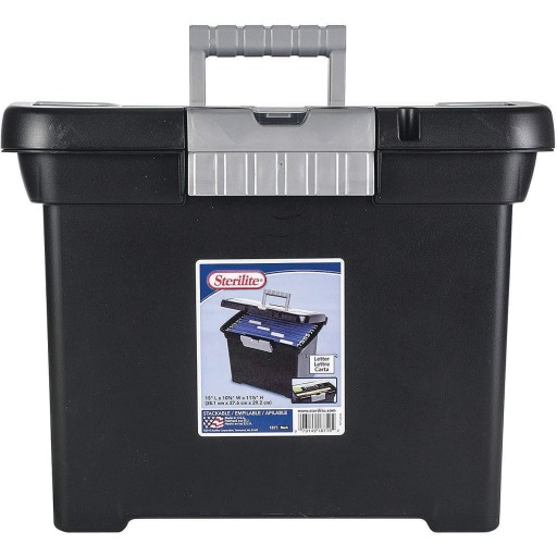 Buy Sterilite® Portable File Storage Box with Handle at S&S Worldwide