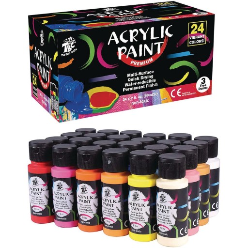 Acrylic Paint Medium Value Pack (Kit of 96)