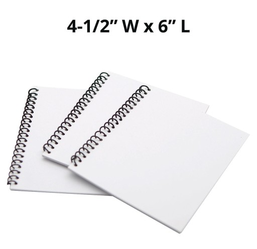 24 Pack Unlined Notebooks for Students, Blank Books for Kids to