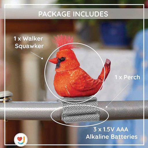 Buy Joy for All Squawker Cardinal Animatronic Bird at S&S Worldwide