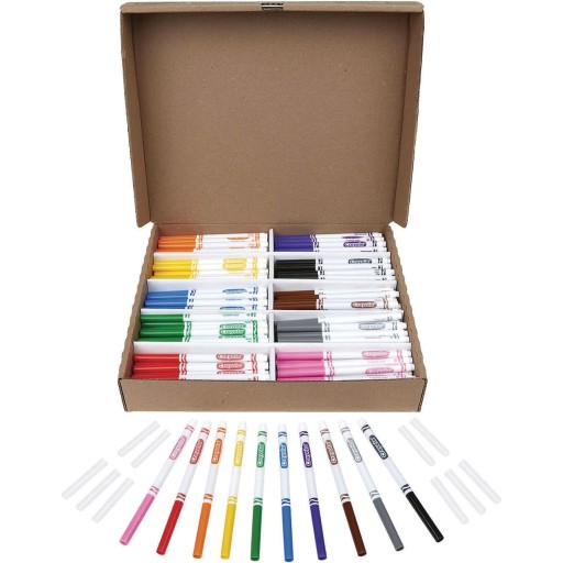 Buy Crayola® Markers Classpack, Fine Line, 10 Colors (Box of 200