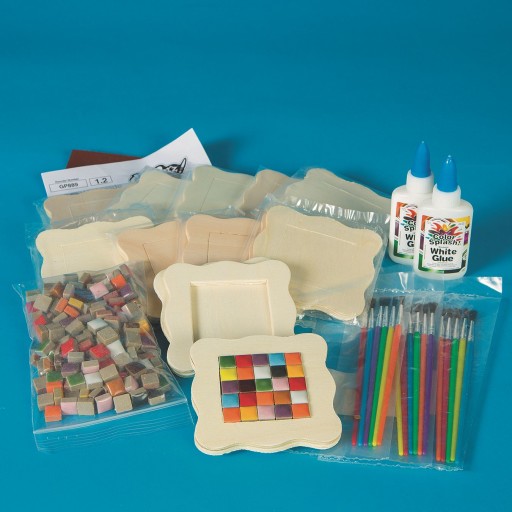 Buy Tiny Tile Coasters Craft Kit (Pack of 16) at S&S Worldwide