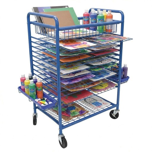 Children's Factory® Mobile Drying Rack and Art Cart | Art Supplies