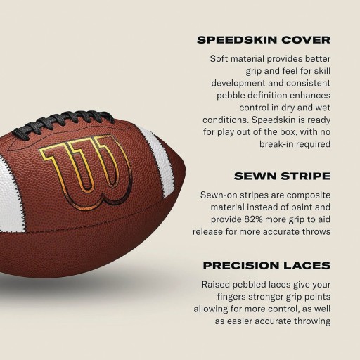 Wilson GST TDJ Junior Composite Football | Junior Composite Football