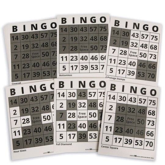 Buy S&S® Bingo Game Example Cards (Pack of 25) at S&S Worldwide