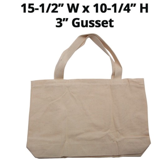 Buy Color-Me™ Medium Tote Bag with Gusset (Pack of 6) at S&S Worldwide